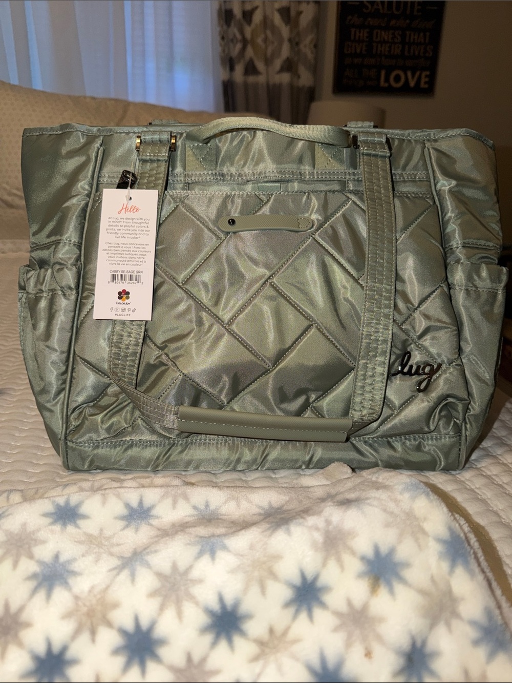 lug Sage Cabby Tote Bag